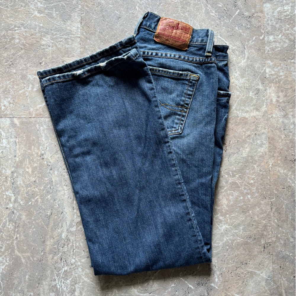 🇺🇸 Lucky Brand Boot cut Jeans Classic Denim w 28 L 29 med wash & distress